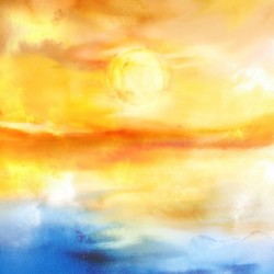 Abstract Warm Sunset I